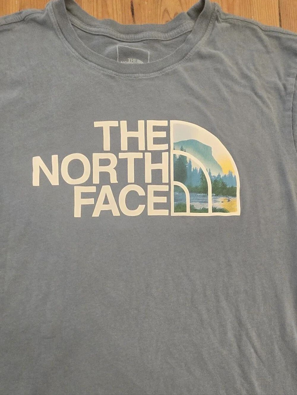 The North Face Blue Men's Half Dome Short Sleeve Cotton Tee, Large